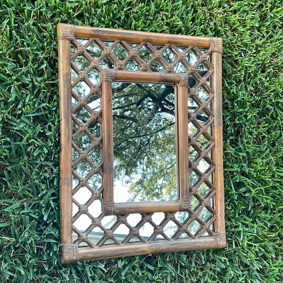 Bamboo Lattice mirror - Picture 7 of 15
